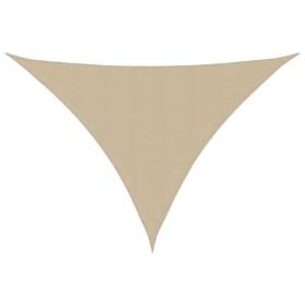 Parasole a Vela Oxford Triangolare 3,5x3,5x4,9 m Beige