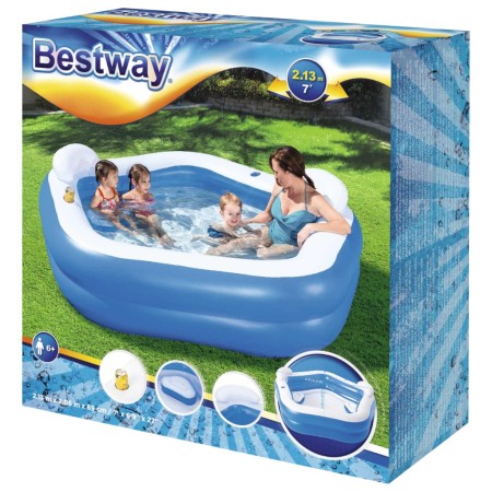 Bestway Piscina Family Fun Lounge 213x206x69 cm