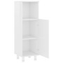 Mobile da Bagno Bianco Lucido 30x30x95 cm in Legno Multistrato