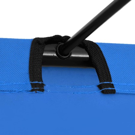 Lettino da Campeggio 180x60x19cm Tessuto Oxford e Acciaio Blu