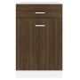Mobile con Cassetto Rovere Marrone 50x46x81,5 Legno Multistrato