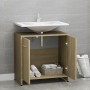 Armadietto da Bagno Rovere Sonoma 60x33x61 cm Legno Multistrato