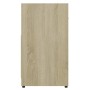 Armadietto da Bagno Rovere Sonoma 60x33x61 cm Legno Multistrato