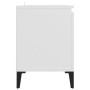 Mobile TV con Gambe in Metallo Bianco 103,5x30x50 cm