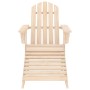 Sedia Adirondack con Poggiapiedi e Tavolo Massello di Abete