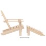 Sedia Adirondack con Poggiapiedi e Tavolo Massello di Abete