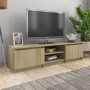 Mobile TV Rovere Sonoma 140x40x35,5 cm in Legno Multistrato