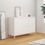 Credenza Bianca 103,5x35x70 cm in Legno Multistrato