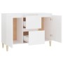 Credenza Bianca 103,5x35x70 cm in Legno Multistrato