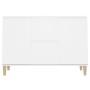 Credenza Bianca 103,5x35x70 cm in Legno Multistrato