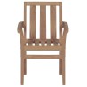 Sedie da Giardino 2 pz con Cuscini Antracite Massello di Teak
