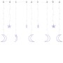Luci Fatate Stella e Luna con Telecomando 138 LED Blu