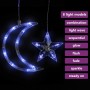 Luci Fatate Stella e Luna con Telecomando 138 LED Blu