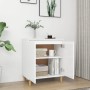 Credenza Bianca 103,5x35x70 cm in Legno Multistrato