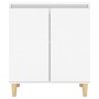 Credenza Bianca 103,5x35x70 cm in Legno Multistrato