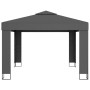 Gazebo con Tetto Doppio 3x3 m Antracite