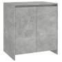 Credenza Grigio Cemento 70x41x75 cm in Legno Multistrato