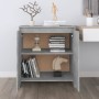 Credenza Grigio Cemento 70x41x75 cm in Legno Multistrato