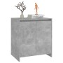 Credenza Grigio Cemento 70x41x75 cm in Legno Multistrato