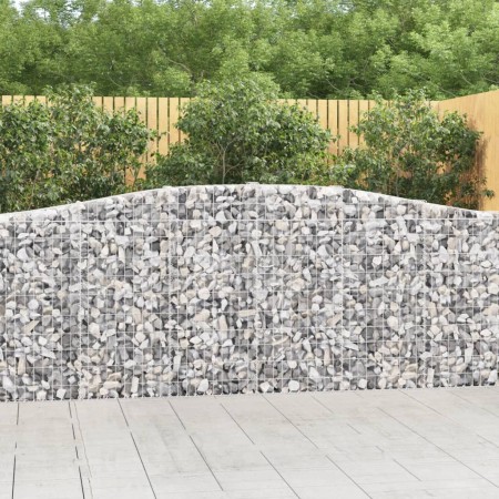 Cesto Gabbione ad Arco 400x30x100/120 cm Ferro Zincato