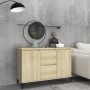 Credenza Rovere Sonoma 104x35x70 cm in Legno Multistrato