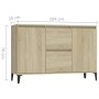 Credenza Rovere Sonoma 104x35x70 cm in Legno Multistrato