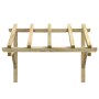 Tettoia per Porta d'Ingresso 150x100x100 cm in Legno di Pino