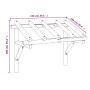 Tettoia per Porta d'Ingresso 150x100x100 cm in Legno di Pino