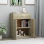 Credenza Rovere Sonoma 60x30x75 cm in Legno Multistrato