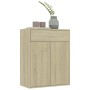 Credenza Rovere Sonoma 60x30x75 cm in Legno Multistrato