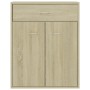 Credenza Rovere Sonoma 60x30x75 cm in Legno Multistrato