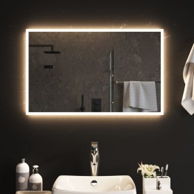 Specchio da Bagno con Luci LED 80x50 cm