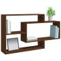 Mensola a Muro Rovere Marrone 104x20x58,5 cm Legno Multistrato