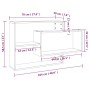 Mensola a Muro Rovere Marrone 104x20x58,5 cm Legno Multistrato