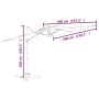 Ombrellone a Sbalzo Doppio Piano Terracotta 400x300 cm