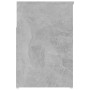 Panca Portascarpe Grigio Cemento 80x30x45 cm in Truciolato