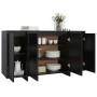 Credenza Nera 135x41x75 cm in Truciolato