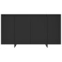 Credenza Nera 135x41x75 cm in Truciolato