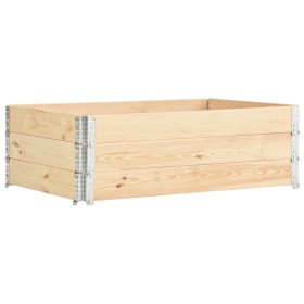 Collari per Pallet 3 pz 50x150 cm in Legno Massello di Pino