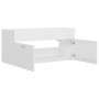 Mobile Lavabo Bianco Lucido 100x38,5x46 cm in Legno Multistrato