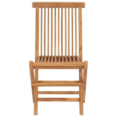 Sedie da Giardino con Cuscini Antracite 2 pz Massello di Teak