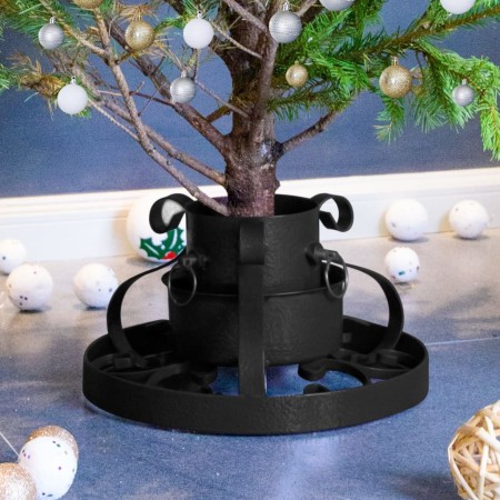 Base per Albero di Natale Nera 29x29x15,5 cm