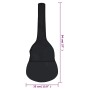 Custodia per Chitarra Classica 3/4 Nera 94x35 cm in Tessuto