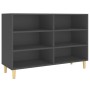 Credenza Grigia 103,5x35x70 cm in Legno Multistrato