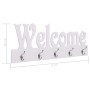 Appendiabiti a Muro WELCOME Bianco 74x29,5 cm