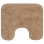 Set Tappetini per Bagno 2 pz in Tessuto Beige