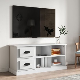 Mobile Porta TV Bianco 102x35,5x47,5 cm in Legno Multistrato