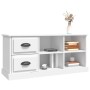 Mobile Porta TV Bianco 102x35,5x47,5 cm in Legno Multistrato