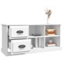 Mobile Porta TV Bianco 102x35,5x47,5 cm in Legno Multistrato