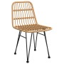 Sedie da Giardino 2pz 48x62x84 cm Rattan PE